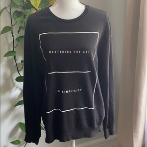 Zara Flammable Graphic Unisex Sweatshirt Sz XL/44
